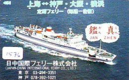 Télécarte JAPON *  BATEAU * PHONECARD JAPAN * SHIP (1576) TK *  SCHIFF * Schip * Boot * Barco - Barcos