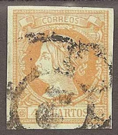 ESPAÑA 1860/61 - Edifil #52 - VFU - Usados