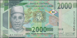 DWN - GUINEA P.48A - 2000 2.000 Francs 2018 UNC - Various Prefixes - DEALERS LOT X 5 - Guinee