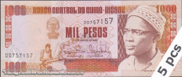 DWN - GUINEA-BISSAU P.13b - 1000 1.000 Pesos 1993 UNC - Various Prefixes - DEALERS LOT X 5 - Guinea–Bissau