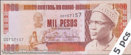 DWN - GUINEA-BISSAU P.13b - 1000 1.000 Pesos 1993 UNC - Various Prefixes - DEALERS LOT X 5 - Guinea-Bissau