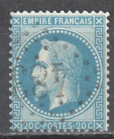 France 1862 Napoleon III - Mi.28 - 20c - Used - Oblitéré - 1863-1870 Napoléon III Lauré