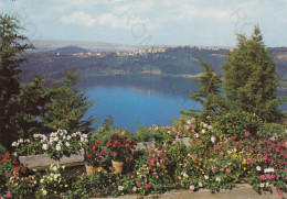 CARTOLINA  NEMI,ROMA,LAZIO-LAGO DI NEMI-PANORAMA-STORIA,MEMORIA,CULTURA,IMPERO ROMANO,BELLA ITALIA,VIAGGIATA - Multi-vues, Vues Panoramiques