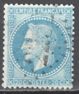 France 1862 Napoleon III - Mi.28 - 20c - Used - Oblitéré - 1863-1870 Napoléon III Lauré