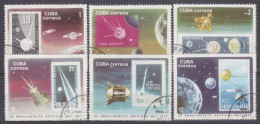 1977 Cuba 2208-2213 Used 20 Years Of The Launch Of Russian "Sputnik 1" - Nordamerika