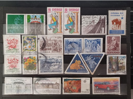 Svezia Sweden Lot 22 Various Stamps  Travelled 2022 - 2023 - Gebruikt