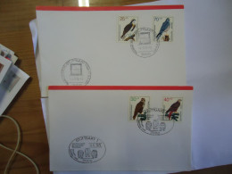 GERMANY   2  COVER   FDC  BIRD BIRDS  1975 - Aigles & Rapaces Diurnes