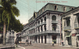 Panama-Central Hotel And Wolfes Saloon 1910s - Antique Postcard - Panama