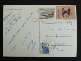 PORTUGAL AVEC YT 1140 CAP GIRAO / 1450 TELEGRAPHE / 1500 CHIEN DOG HUND - VIANA DO CASTELO MINHO - Lettres & Documents