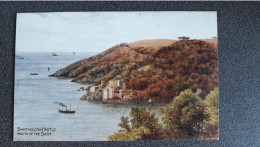 DARTMOUTH CASTLE MOUTH OF THE DART OLD COLOUR ART POSTCARD ARTIST SIGNED A. R. QUINTON ARQ SALMON NO 1789 - Quinton, AR