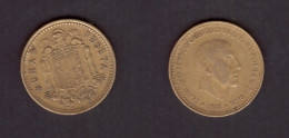 SPAIN   1 PESETA 1966 (71) (KM # 796) #7485 - 1 Peseta