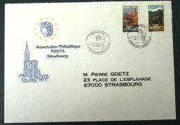 2008 France YT Posta Strasbourg   Enveloppe Umschlag Cachet Spécial Sonderstempel - Collections (sans Albums)