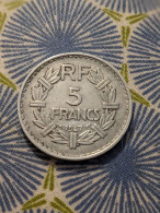 Pièce 5 Francs Lavrillier Alu 1947 TB - 5 Francs