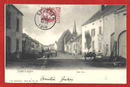 Saint-Léger-en-Gaume (prov. Luxembourg) Une Rue 2scans 15-08-1908 - Saint-Léger