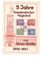 DEMOKRATISCHER MAGISTRAT VON GROSS BERLIN 1953- DEUTSCHE DEMOKRATISCHE REPUBLIK - Gebraucht