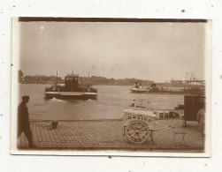 Photographie, Bateaux, Port, Lieu à Identifier, 90 X 60 Mm - Barcos