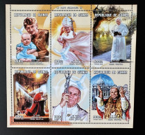 Guinée Guinea 2001 Mi. 3184 - 3189 M/S Klb Pape Jean-Paul II Papst Johannes Paul Pope John Paul Karol Wojtyla - Papes