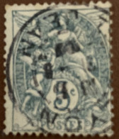 France 1900 Blanc 5c - Used - 1900-29 Blanc