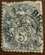 France 1900 Blanc 5c - Used - 1900-29 Blanc