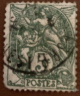 France 1900 Blanc 5c - Used - 1900-29 Blanc