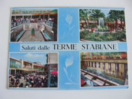 SALUTI  DALLE TERME STABIANE  CASTELLAMMARE DI STABIA    CAMPANIA    VIAGGIATA  IMMAGINE LUCIDA - Castellammare Di Stabia