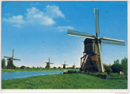 KINDERDIJK, HOLANDSE MOLEN, Windmühle, Wind Mill, , Moulin á Vent, - Kinderdijk