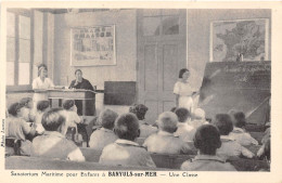 66-BANYULS-SUR-MER- SANATORIUM MARITIME POUR ENFANTS- GYMNASTIQUE MEDICAL - UNE CLASSE - Banyuls Sur Mer