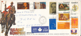 Canada Cover Multi Franked And With Cachet Sent To Germany 6-7-1973 - Cartas & Documentos