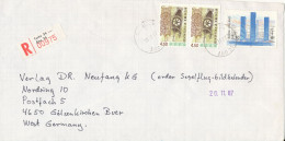 Finland Registered Cover Sent To Germany Turku 10-11-1987 - Lettres & Documents