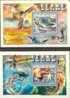 Tchad 2014, J. Verne, Fishes, Satellite, Ship, 2BF - Tchad (1960-...)