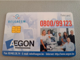 BELGIUM   CHIP/ CARD /AEGON INSURANGE/ MONEYPLAN  / MINT CARD     ** 15131** - Without Chip