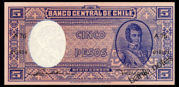 CHILE 5 PESOS ND(1947) Pick 110 Unc - Chile