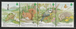 HONGRIE - N°3506/9 ** (1995) La Nature : Faune - Unused Stamps