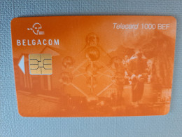 BELGIUM   CHIP/ CARD / ATOMIUM/ 1000 BEF / ORANGE CARD   / USED  CARD     ** 15136** - Without Chip