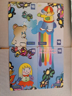 BRAZIL   INDUCTIVE CARDS/ CARTOON/ BEAR/ FLOWERS/  4X 30 UNITS   PUZZLE 4 CARDS   ** 15138 ** - Brasilien