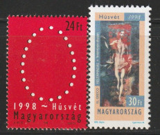 HONGRIE - N°3622/3 ** (1998) Pâques - Unused Stamps