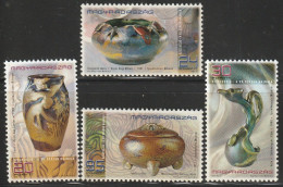 HONGRIE - N°3624/7  ** (1998) Art Nouveau - Unused Stamps
