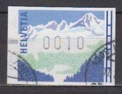 CH , ATM 10 , O  (J 2100) - Automatic Stamps
