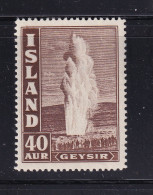 Iceland/Island 1938 40a MNH Geyser 15386 - Nuovi