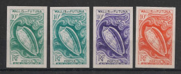 WALLIS ET FUTUNA - 1962-63 - N°Yv. 166 - Coquillage - 4 Essais Non Dentelé / Imperf. Essays - Neuf Luxe ** / MNH - Ongebruikt