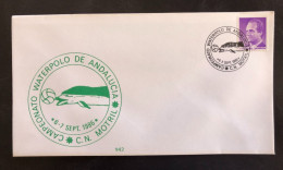 SPAIN, Cover With Special Cancellation « SPORTS », « WATERPOLO », 1986 - Waterpolo