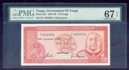 Tonga 2 Pa'anga 1984 P 20c UNC PMG67 - Tonga