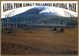 Hawaii Aloha From Volcanoes National Park Showing Pu'u O'O Vent In Distance - Big Island Of Hawaii