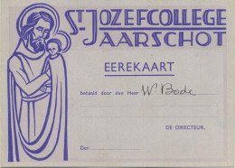 Aarschot    : Carte D'honneur - Erekaart      :Sint Jozefcollege - Aarschot