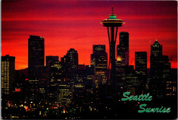 Washington Seattle Skyline At Sunrise - Seattle