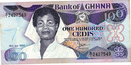 Bank Of Ghana 100 Cedis 1986 - Ghana