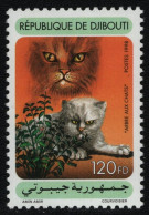 Djibouti 1998 MiNr. 667 Dschibuti Pets, Domestic Cats, Medicinal Plants, Flowers, Valerian 1v MNH**   100,00 € - Medicinal Plants