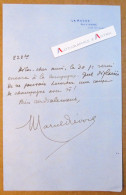 ● L.A.S Marcel PREVOST - La Roche Par VIANNE Lot Et Garonne - écrivain Académicien - Lettre Autographe - Schrijvers