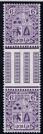 Ireland 1940-68 Wmk E 9d Violet, Var. Watermark Inverted, Gutter Pair Mint Unmounted Never Hinged - Neufs