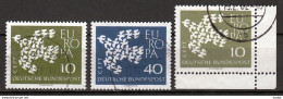 Duitsland Mi 367,368 X.  367 Y Europa Cept 1961 Gestempeld - 1961